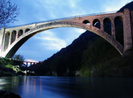 Bridge over the river Soča